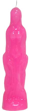 pink female candle